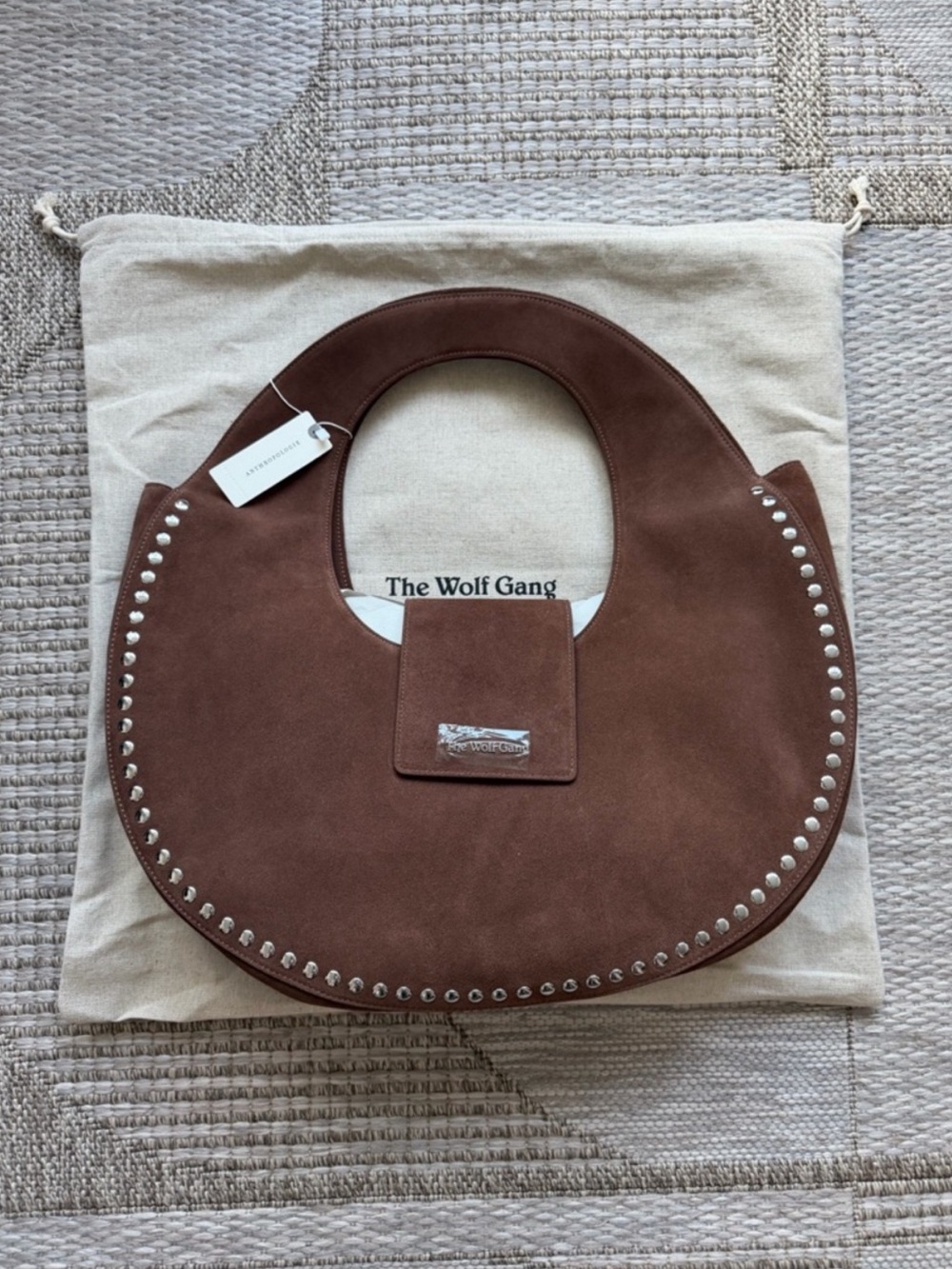 The Wolf Gang Inka Suede Studded Studded Bag